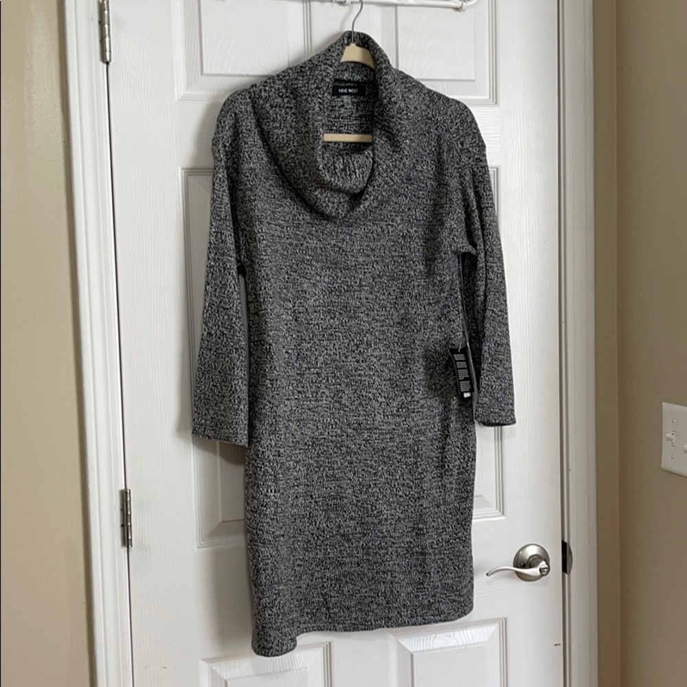 Nine West Cowl Neck Sweater Dress